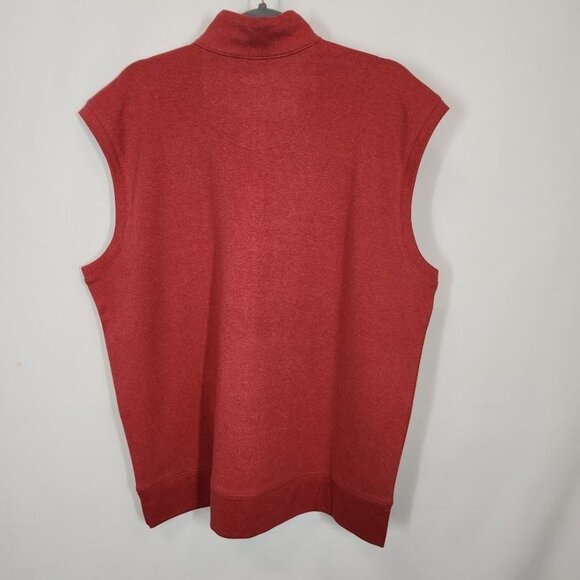 New Heritage Quarter Zip Pullover Vest in Red Size Large - Picture 3 of 6